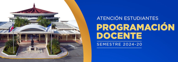 Programación Docente UASD 2025-20, Santo Domingo, todos los recintos